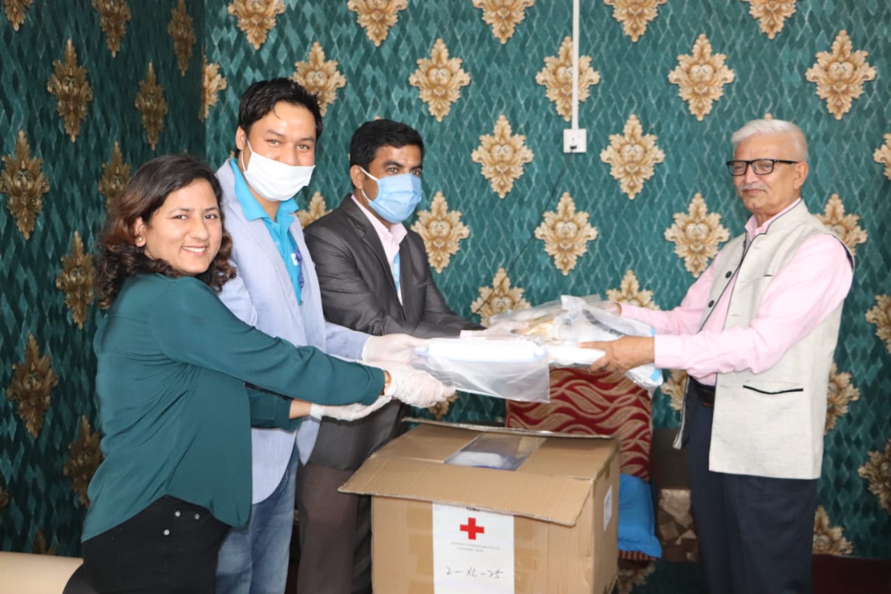 NMB Bank hands over 100 PPEs to the Bagmati Province Government